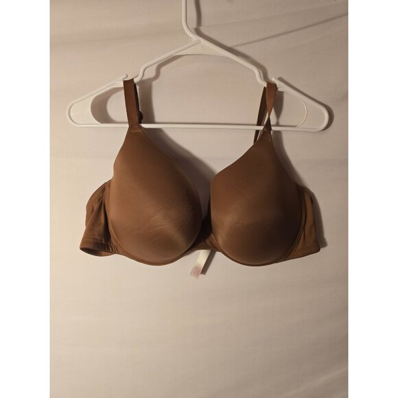 Victoria's Secret Pink Push Up Bra Womens Plus Size 44D Brown Tan Underwire - Picture 1 of 2